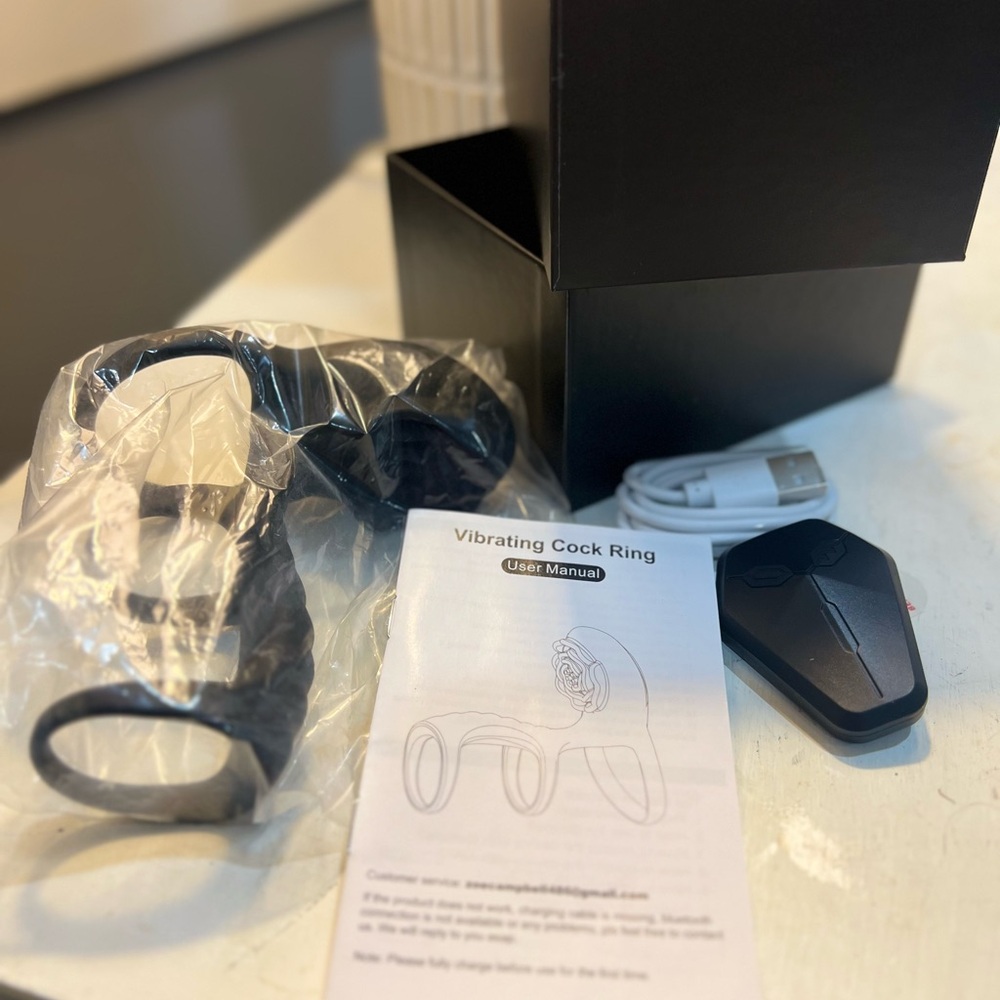 Black VR Headset with Remote